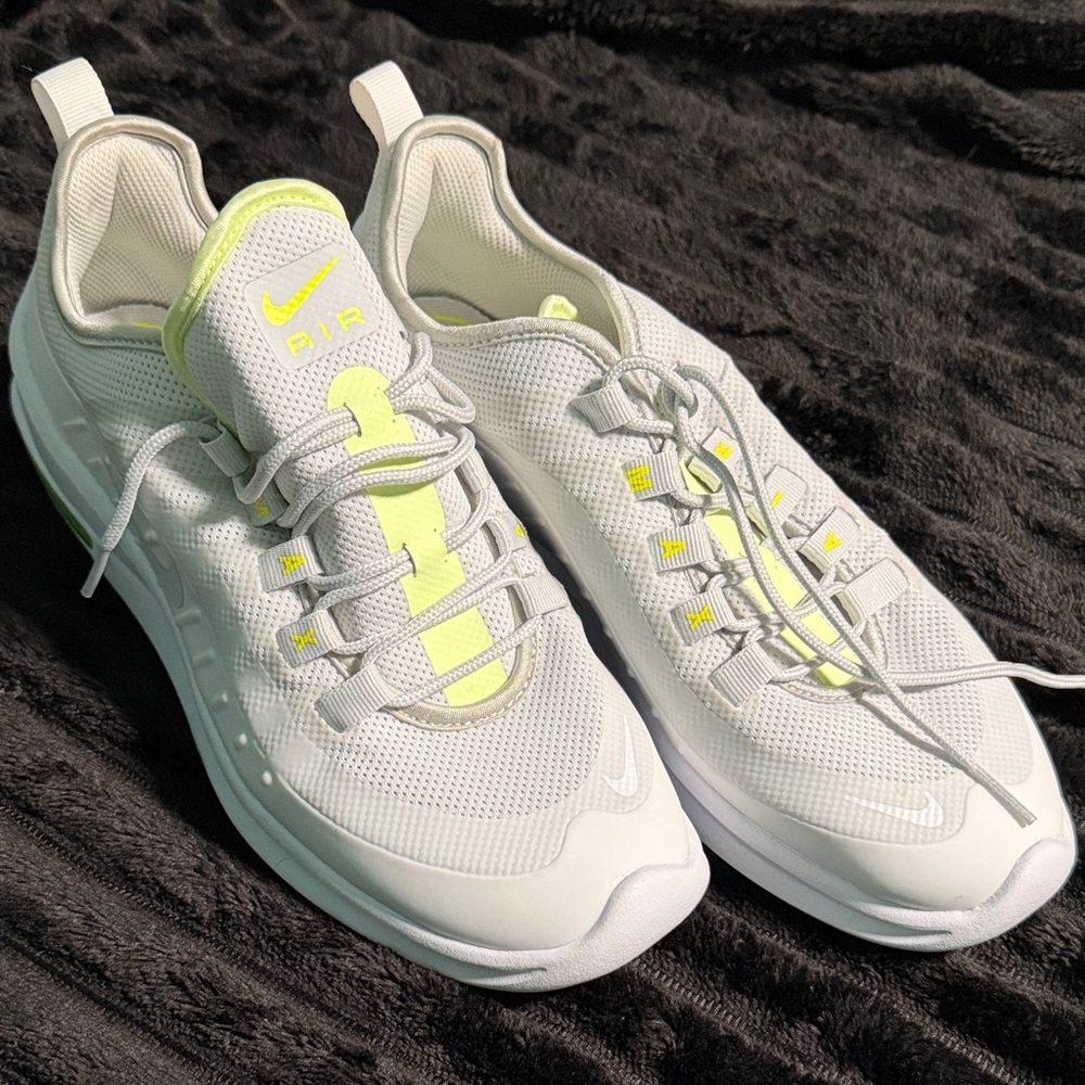 Nike Women's White and Neon Yellow Sneakers